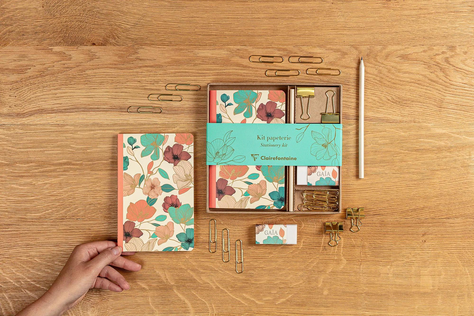 Clairefontaine Gaïa Beige Stationery Kit - Image 4