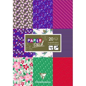 Clairefontaine Paper Touch- printed sheets- Hiver Floral