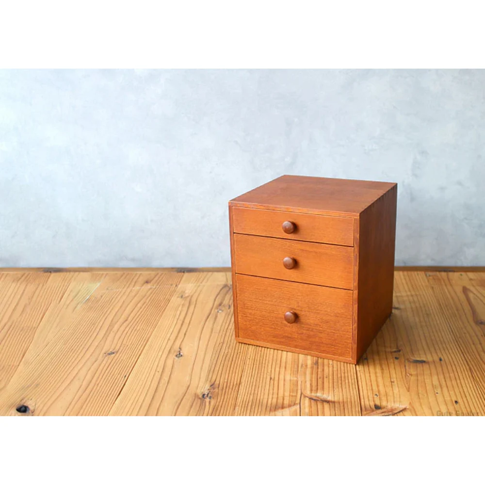 Classiky Tsuga Wood Three Drawer Box - Image 4