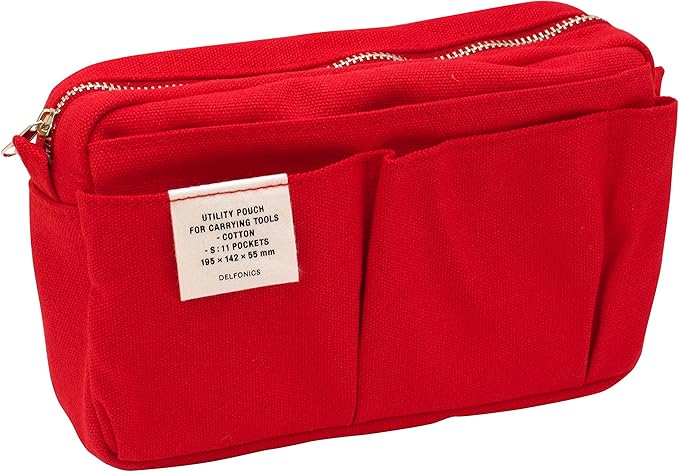 Delfonics Cotton Canvas Utility Pouch (S) — 10 Pockets