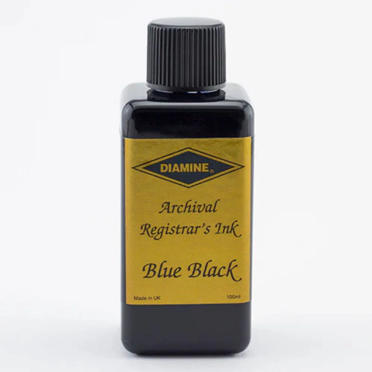 Diamine Registrar’s Ink Blue-Black – Waterproof Archival Fountain Pen Ink (100ml)