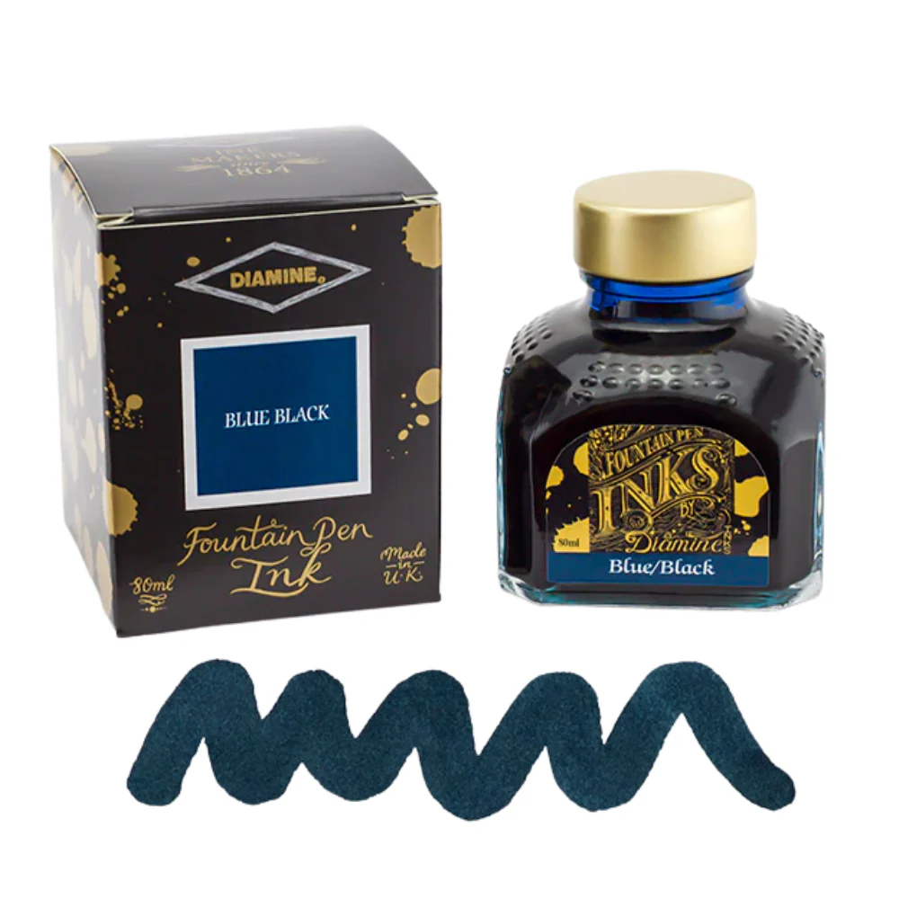 Diamine Ink Bottle 80ml — Black Colours - Image 5