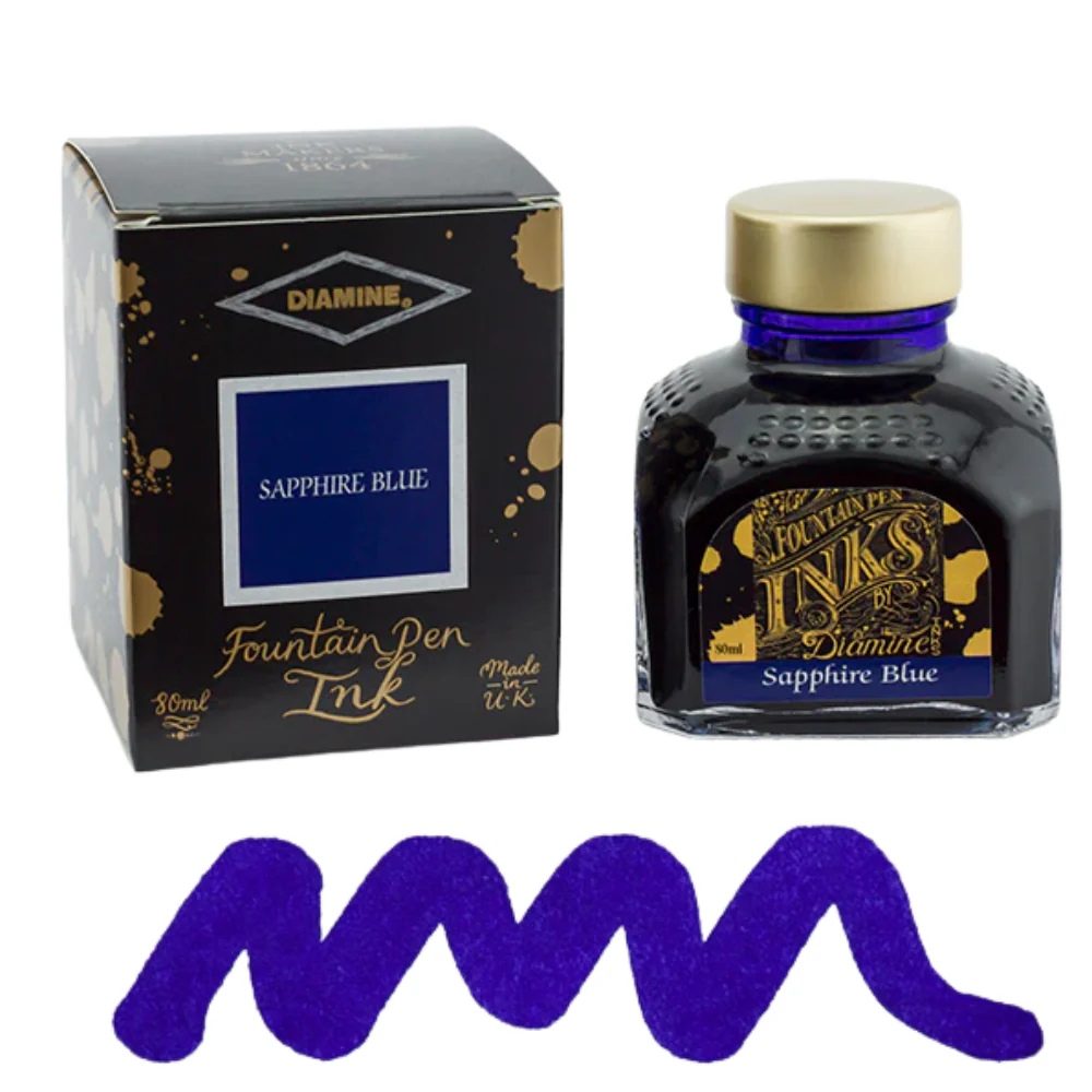 Diamine Ink Bottle 80ml — Blue Colours - Image 16