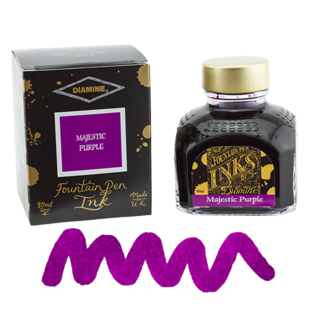 Diamine Ink Bottle 80ml — Purple Colours - Image 3