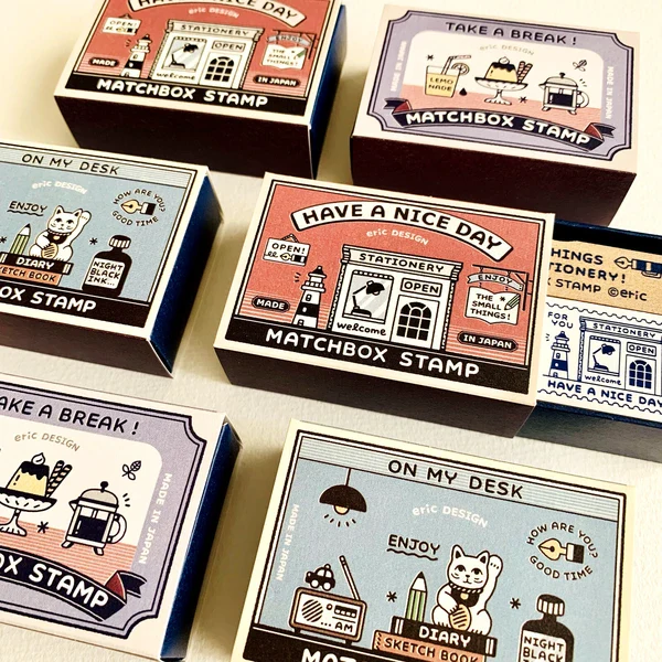 Eric Small Things x Sanby Matchbox Stamps - Take a Break Stamp Set - Image 6