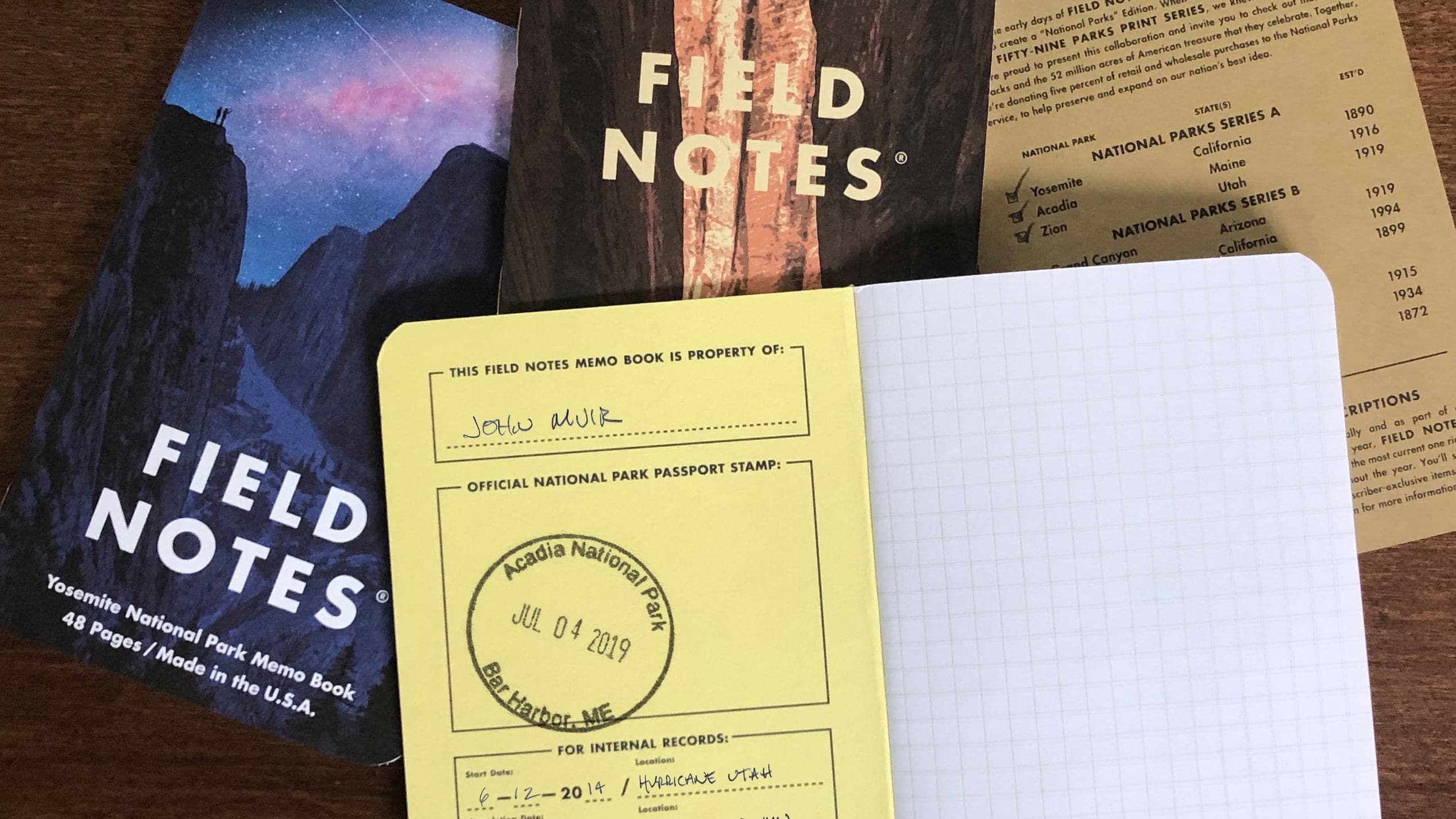 Field Notes Books National Parks Series 18 Parks [3 Pack] - Image 3