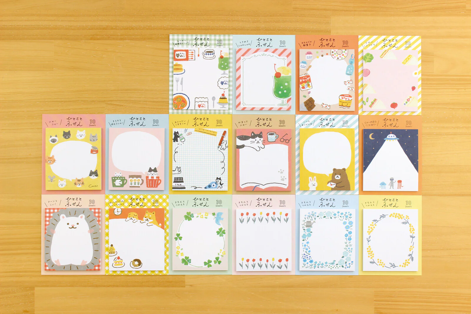 Furukawa Hitikoto Fusen Sticky Notes - Cute Kittens - Image 2