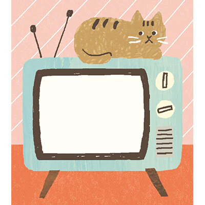 Furukawa Shiko 4designs Memo Pad - Cat On TV - Image 2