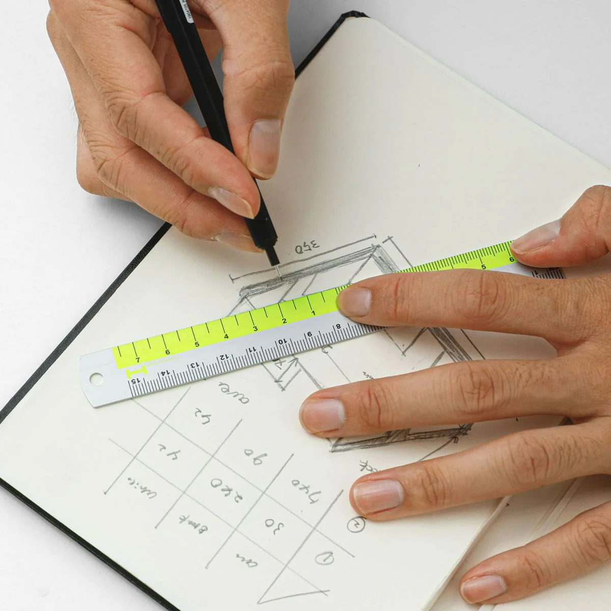 Hightide Aluminium Ruler - 15cm - Image 4