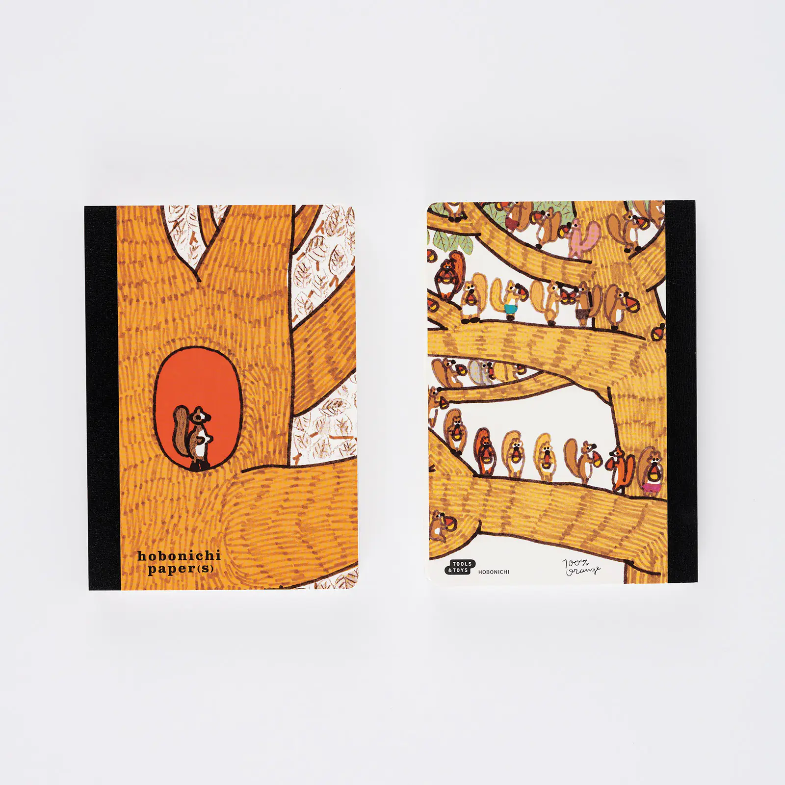 Hobonichi 100%ORANGE - Hobonichi Paper(s) - Squirrel Appears - Image 2