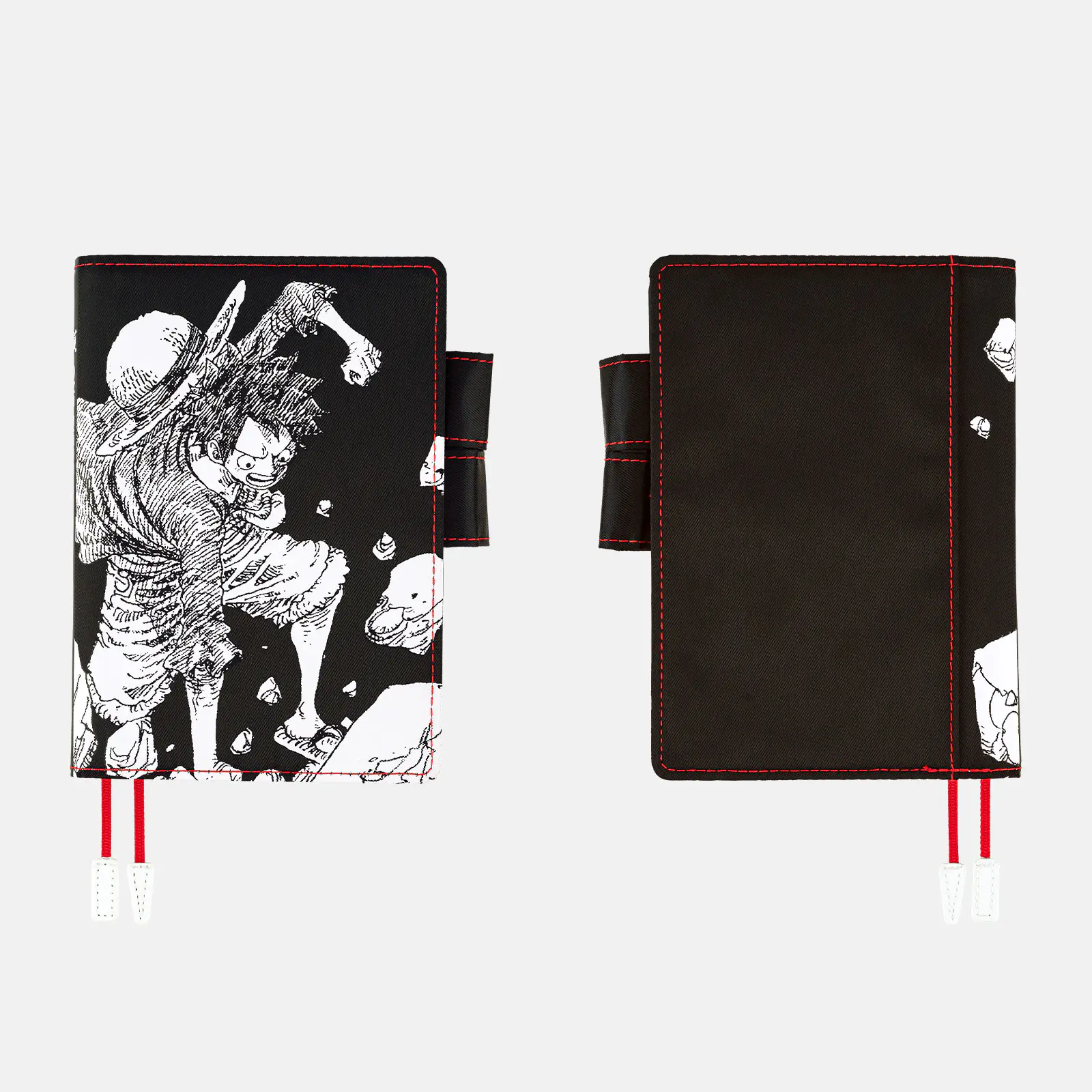 Hobonichi 2026 A6 Planner Cover: One Piece Magazine - Straw Hat Luffy (Black) - Image 5
