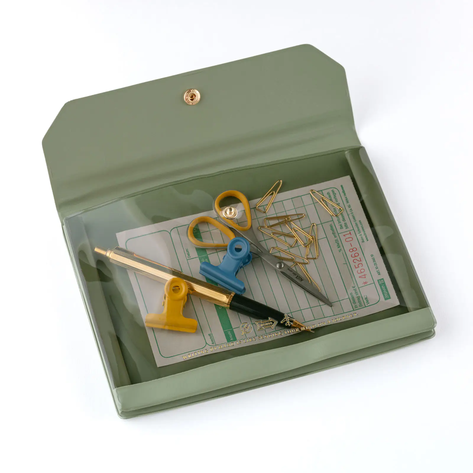 Hobonichi 2026 Accessories: Alettone - Document Case for A6 Size (Olive) - Image 2