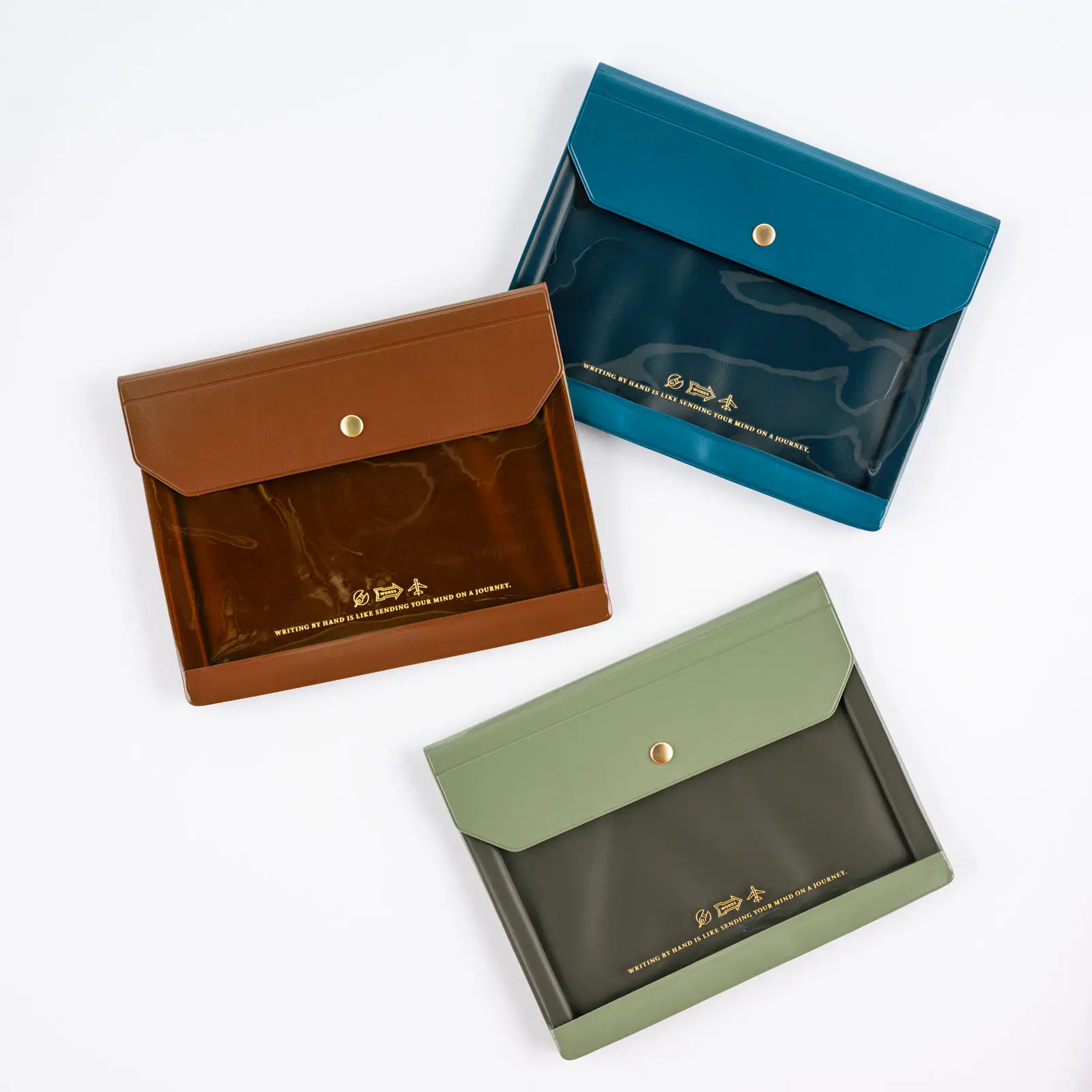 Hobonichi 2026 Accessories: Alettone - Document Case for A6 Size (Olive) - Image 4