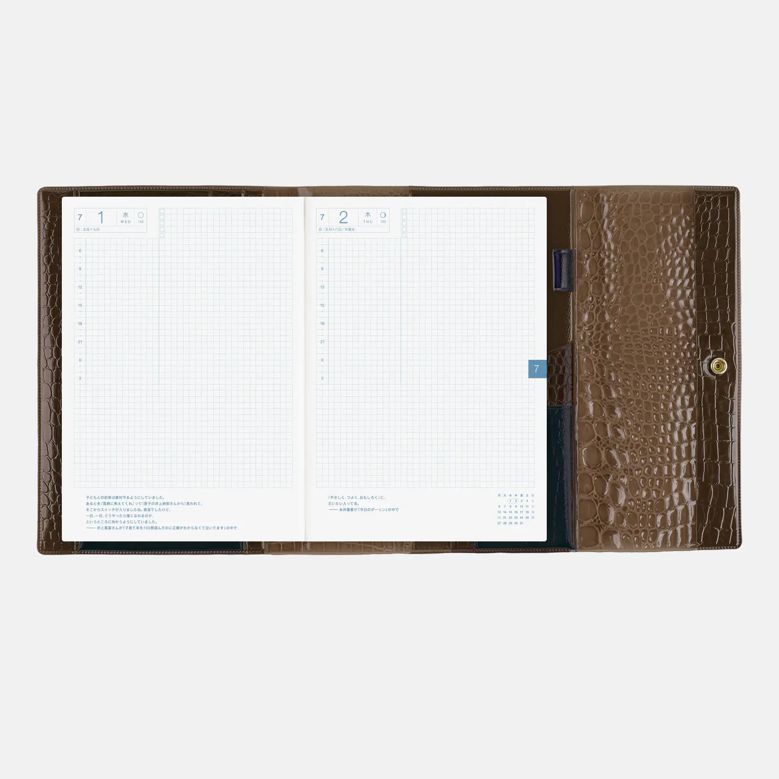 Hobonichi 2026 A5 Cousin Cover: beautiful people - Nothing to Hide (Black) - Image 8