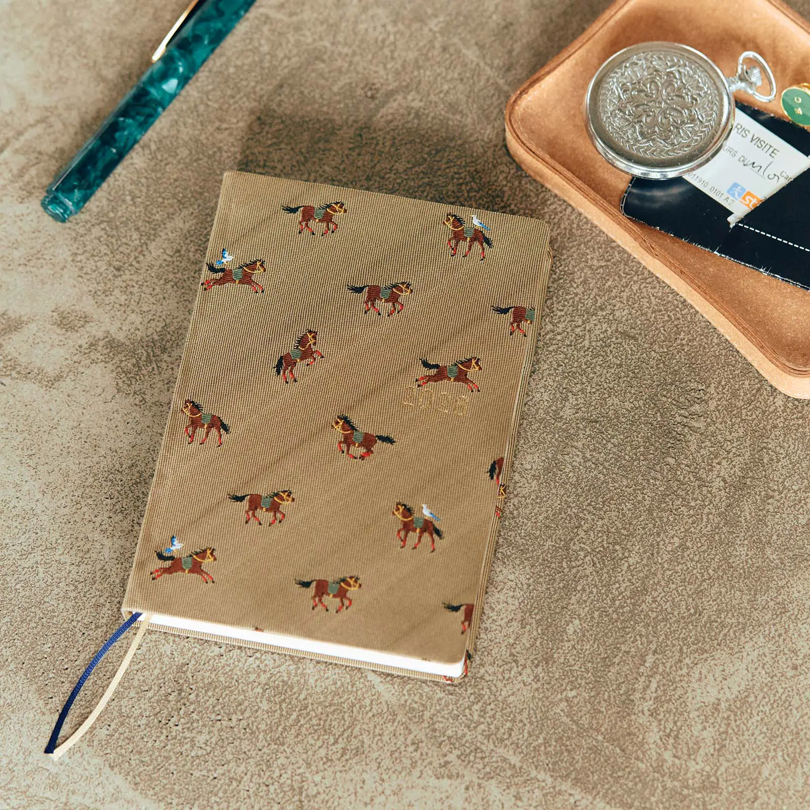 Hobonichi HON A6 2026 Planner: Bow & Tie - Galloping Horses - Image 3