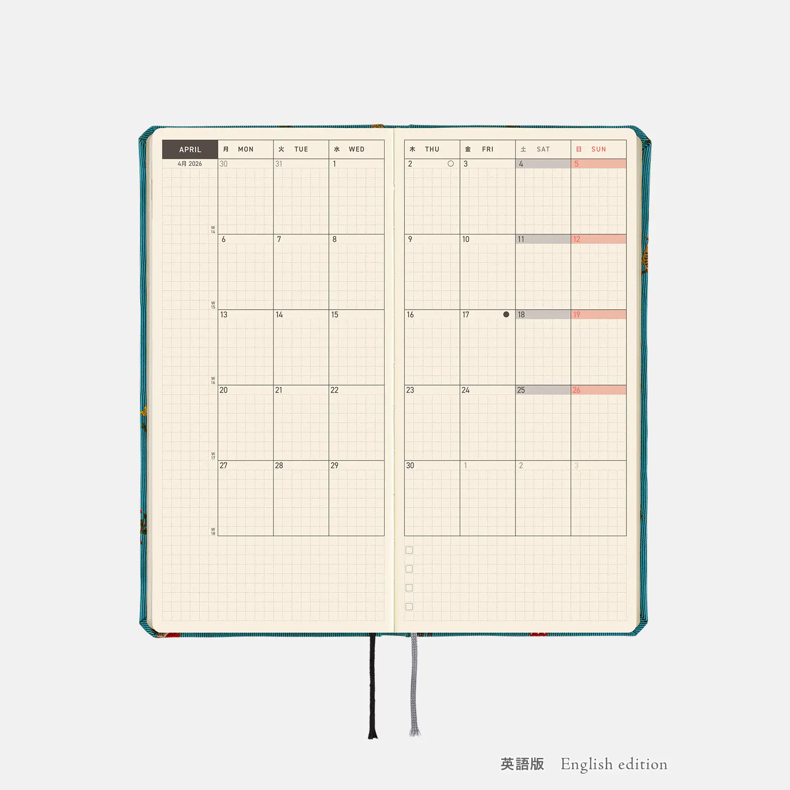 Hobonichi 2026 Weeks Mega: Bow & Tie - In the Forest - Image 7