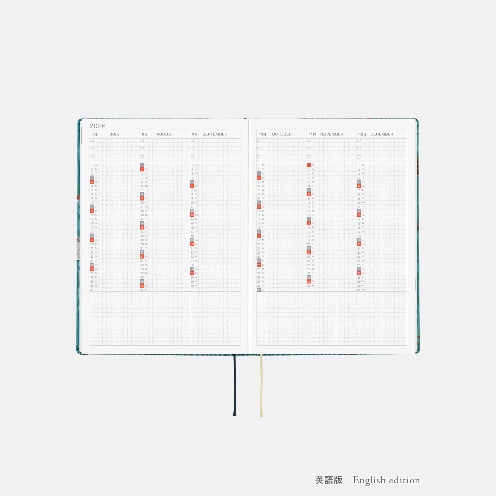 Hobonichi HON A5 2026 Planner: Bow & Tie - In the Forest - Image 9