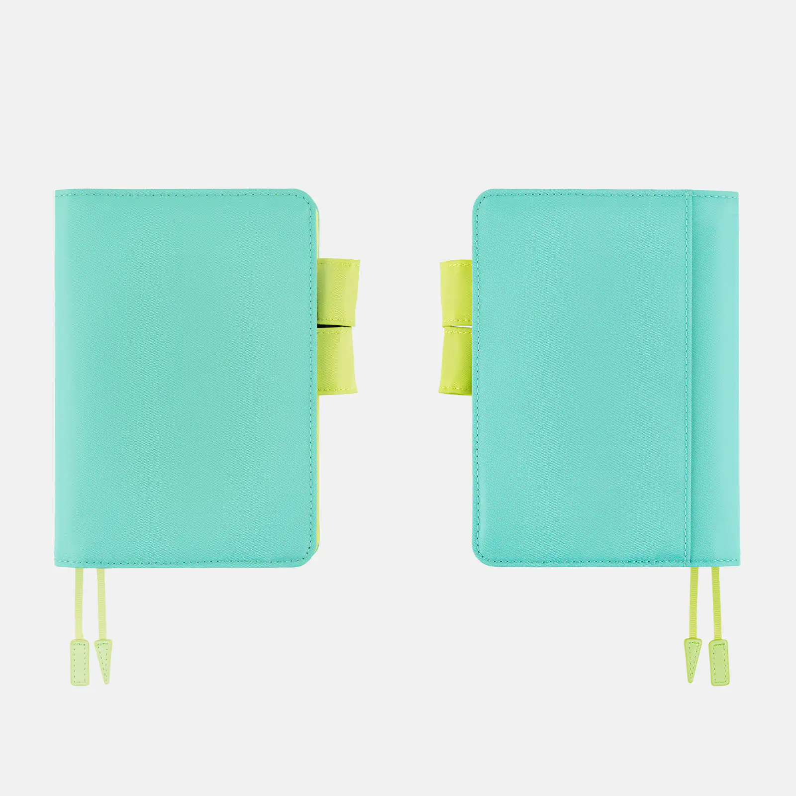 Hobonichi 2026 A6 Planner Cover: Colors - Aqua Lime