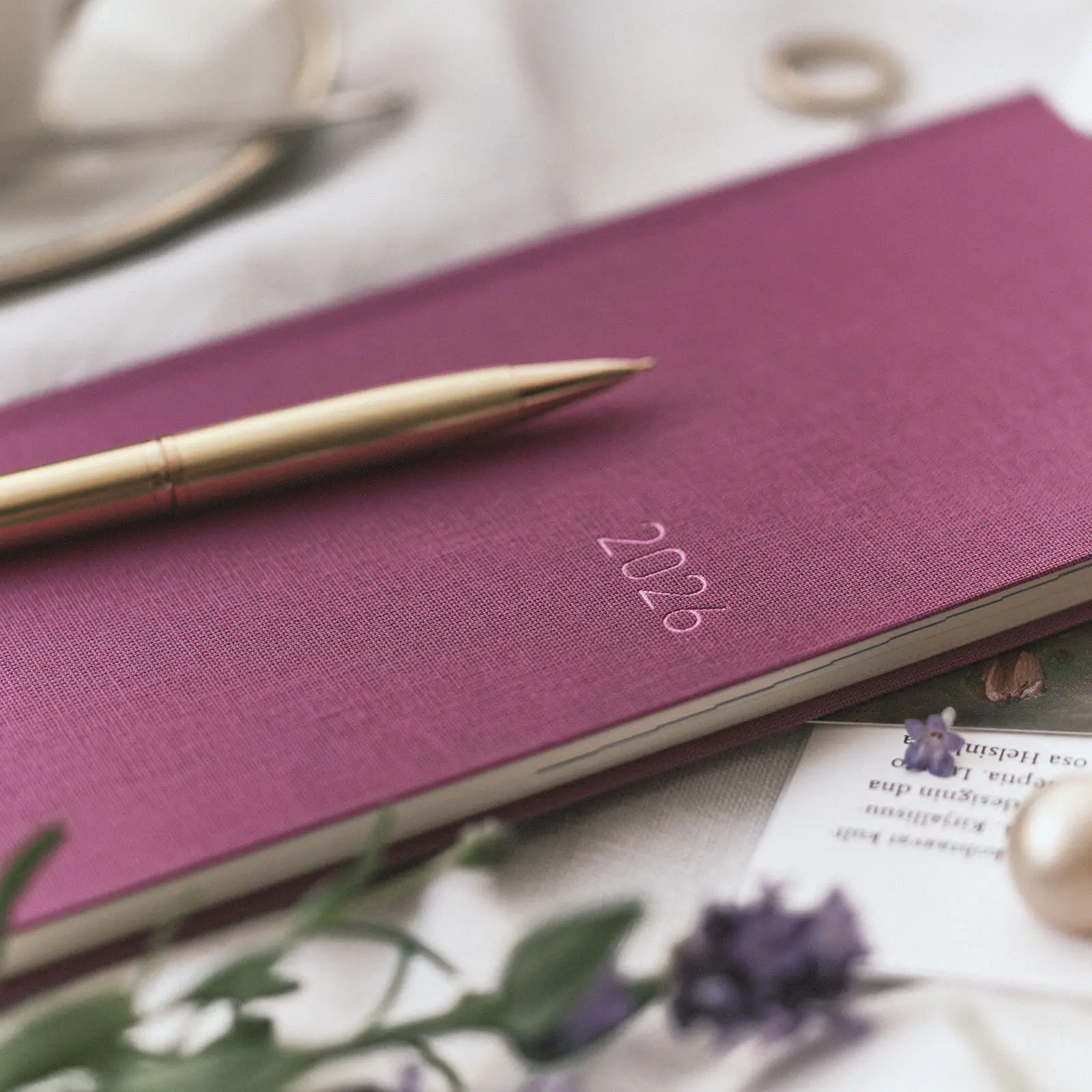 Hobonichi 2026 Weeks Mega: Colors - Peony Purple - Image 5