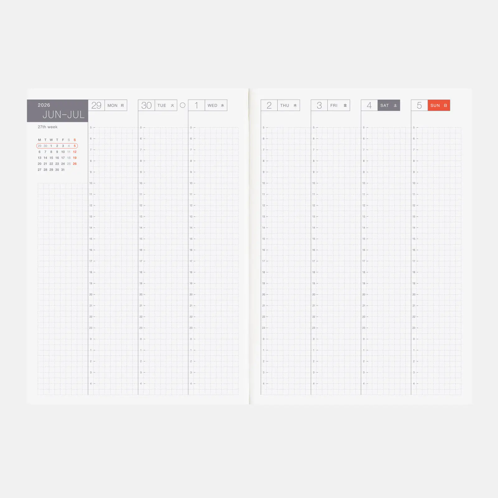 Hobonichi 2026 A5 Planner – English Cousin Book [A5 Size | Daily | Jan Start | Monday Start] - Image 5