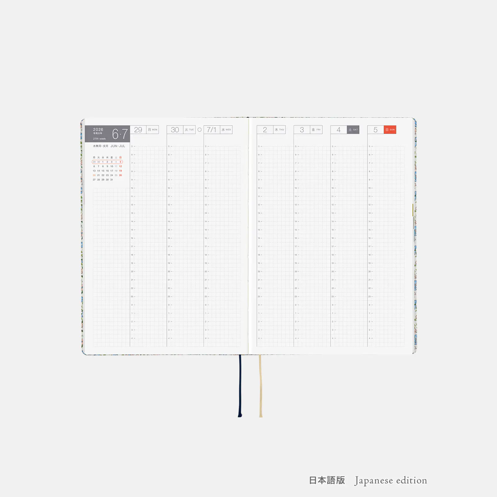 Hobonichi HON A5 2026 Planner: Liberty Fabrics - Sasha Kiora - Image 13