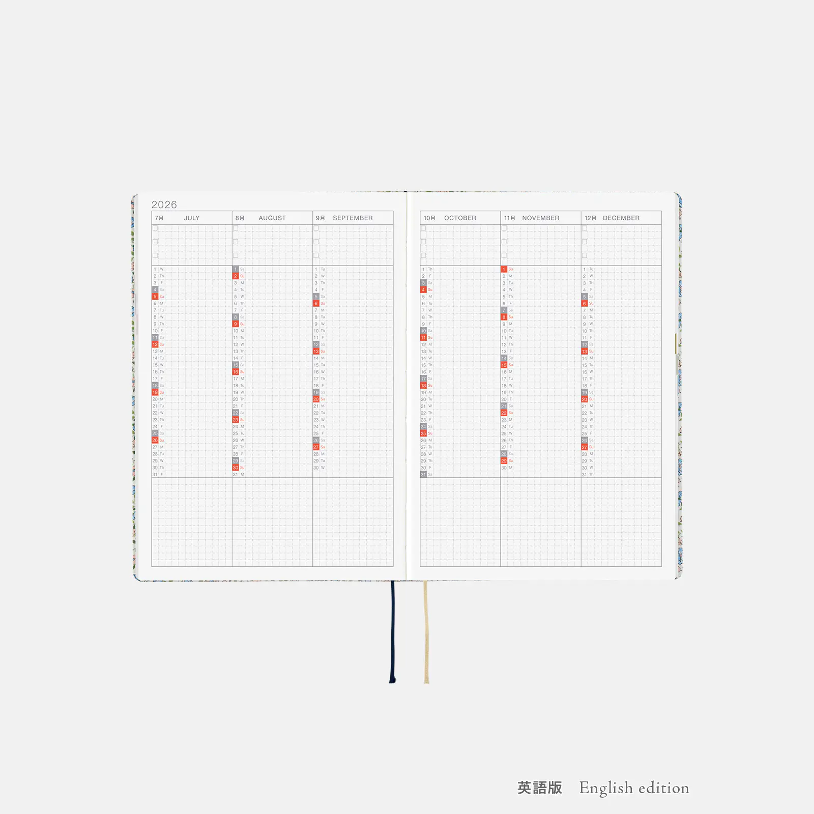 Hobonichi HON A5 2026 Planner: Liberty Fabrics - Sasha Kiora - Image 8