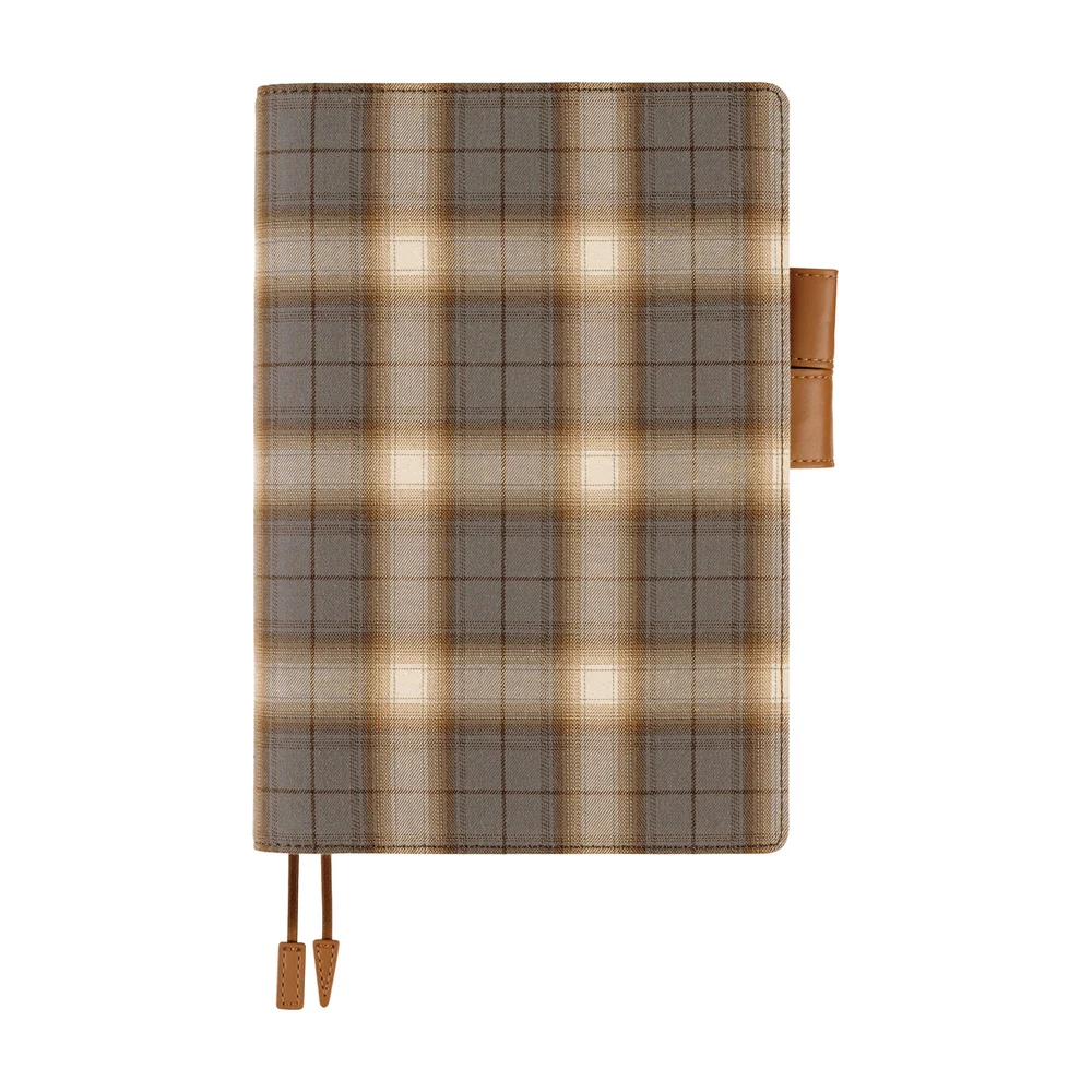 Hobonichi 2026 A5 Cousin Cover: Shirt Fabric - Foggy Plaid - Image 3