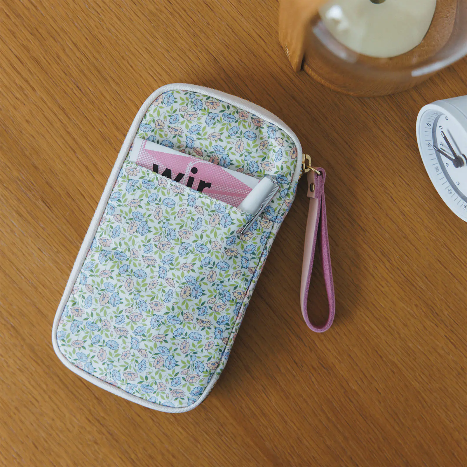 Hobonichi 2026 Accessories: Small Drawer Pouch (Liberty Fabrics - Sasha Kiora) - Image 5