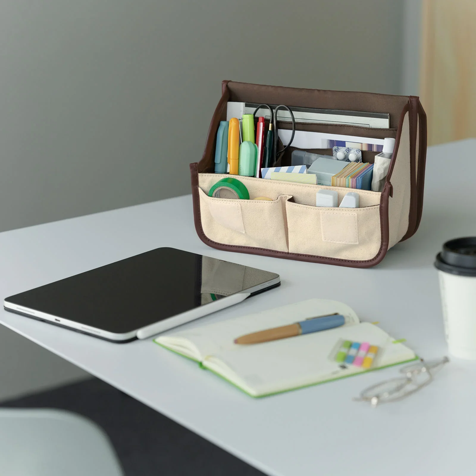 Hobonichi Stappo Bag (Canvas: Ivory Brown) - Image 7