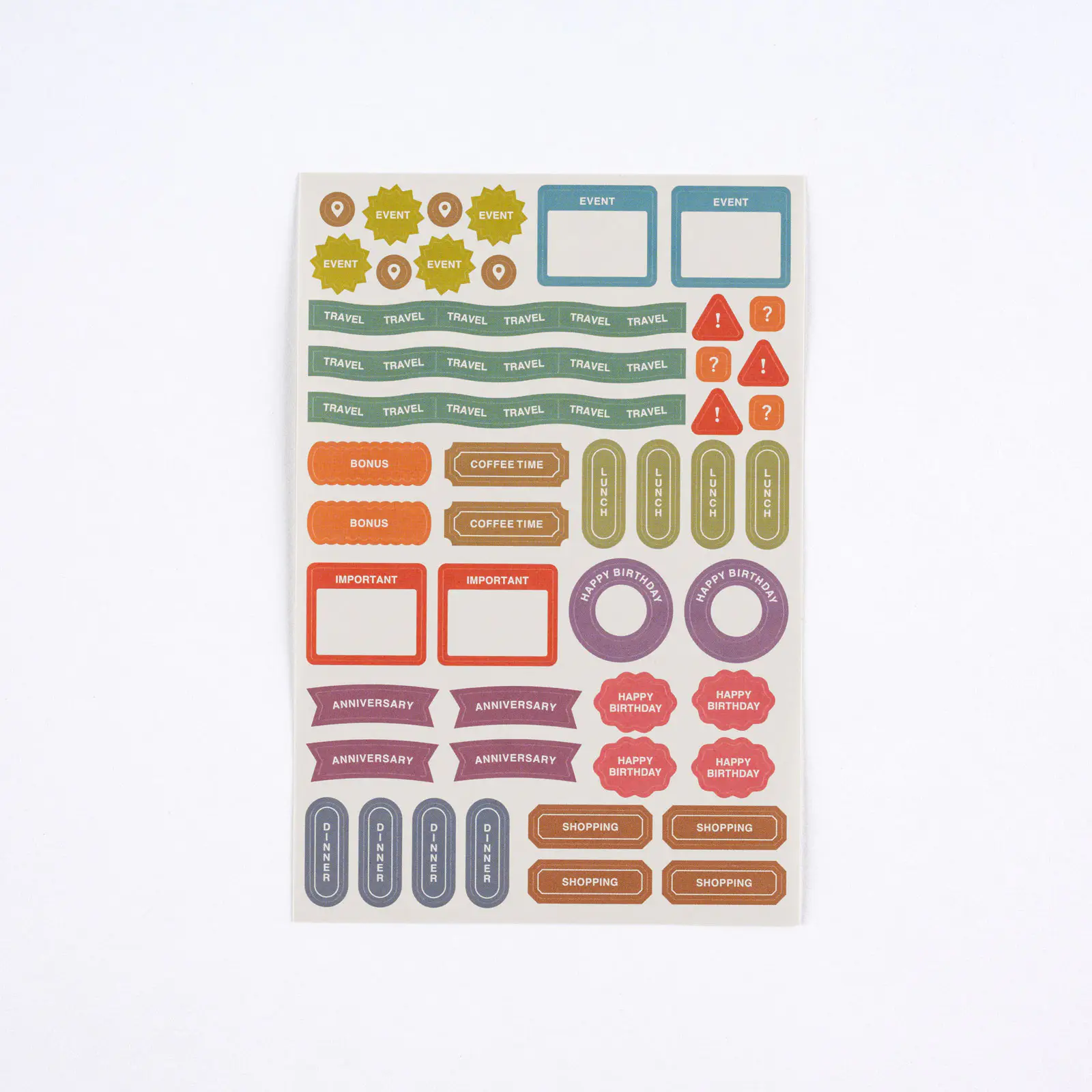 Hobonichi 2026 Accessories: TSUKI no IRO - Sticker Set (Schedule) - Image 5
