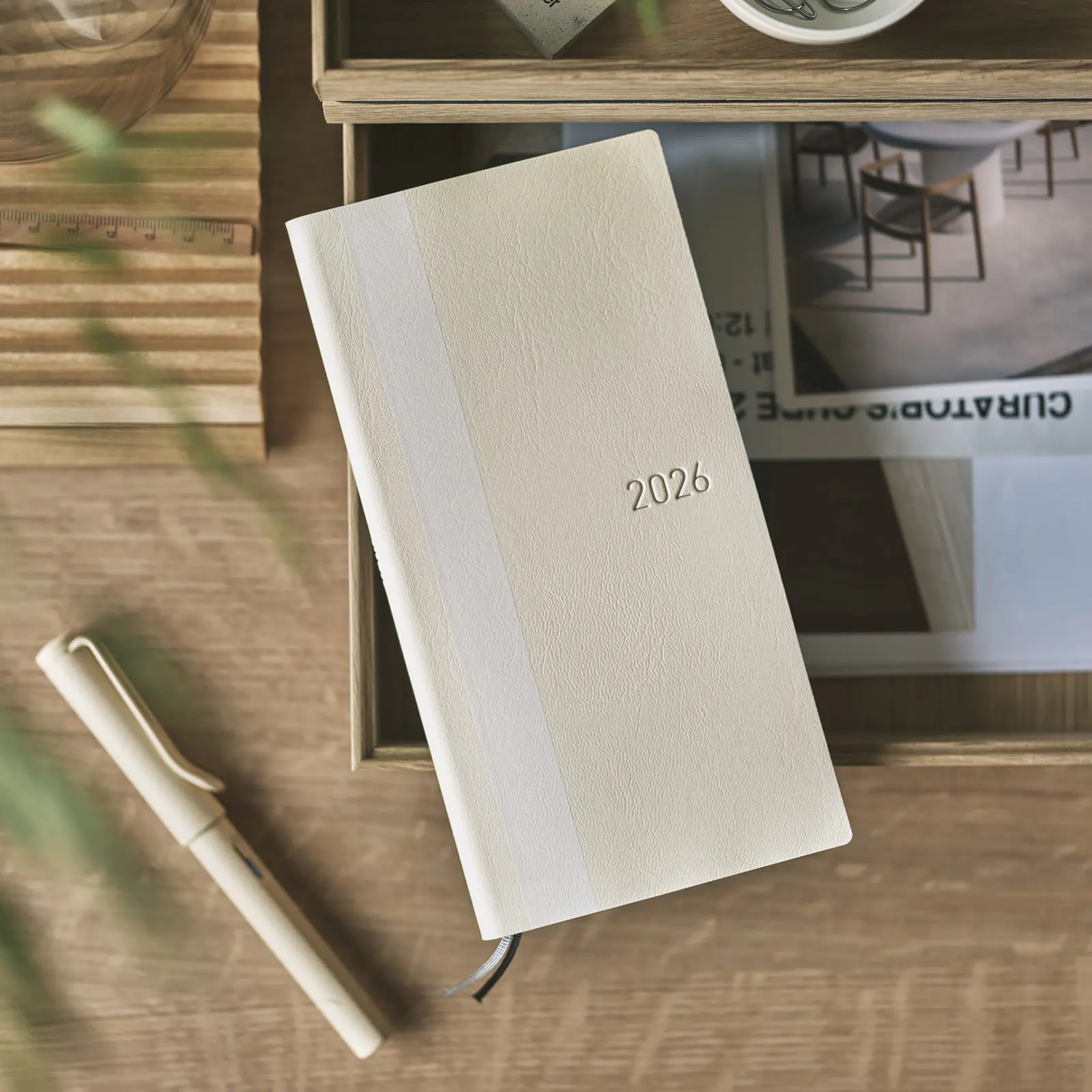 Hobonichi 2026 Weeks: White Line - Ivory - Image 3