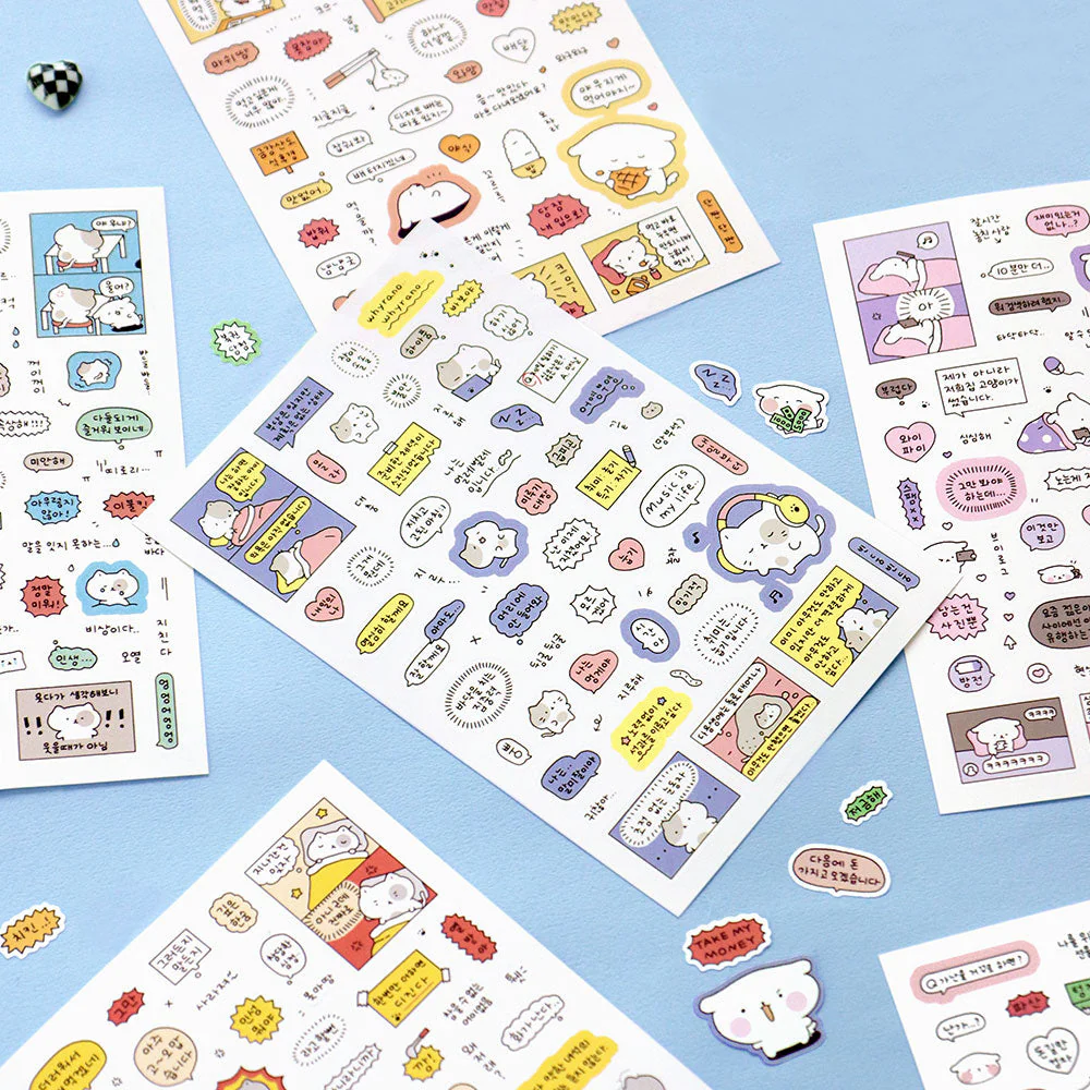 Iconic Blah Blah Daily Sticker Pack — 6 sheets - Image 5