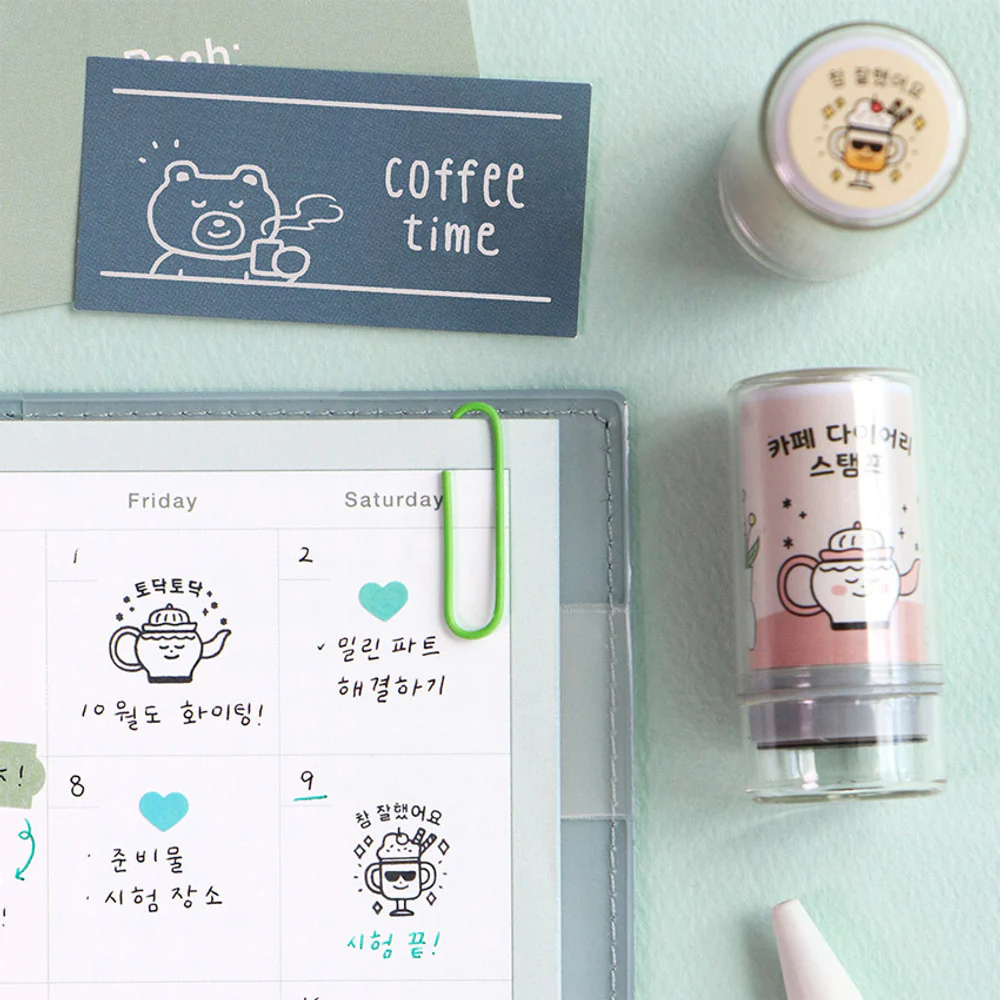 Iconic Cafe Self-Inking Diary Stamp - Image 11