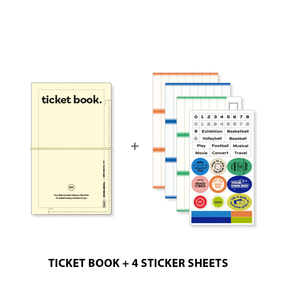 Iconic Collect Ticket Book – 64 Pockets with Stickers - Image 26