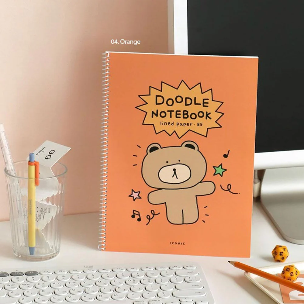 Iconic Doodle Spiral Notebook B5 Lined - Image 11