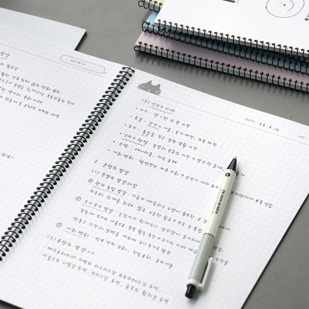 Iconic Doodle Spiral Notebook B5 Grid - Image 3