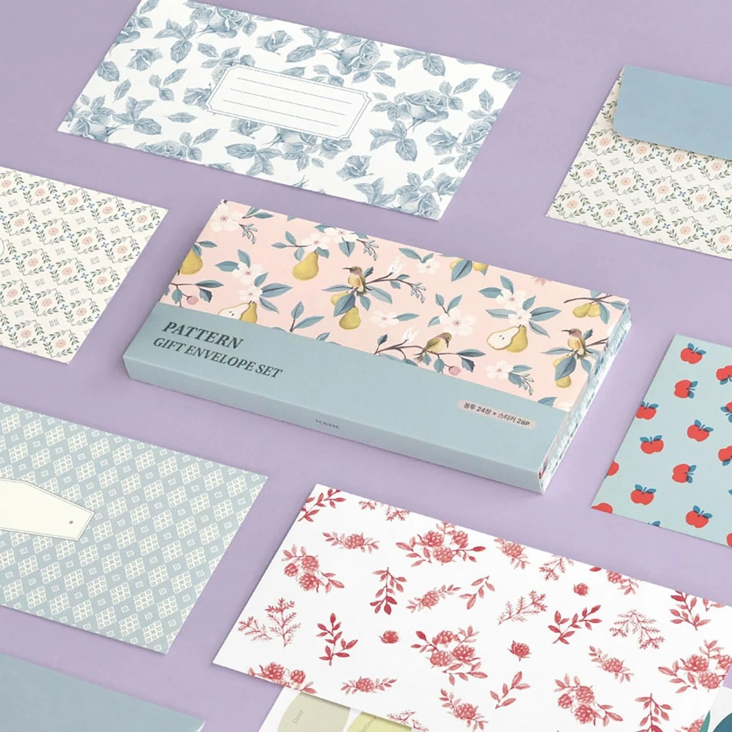 Iconic Pattern Envelope Set - 24 Envelopes + 28 Stickers - Image 2