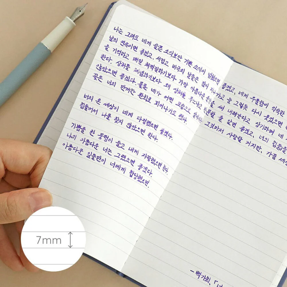 Iconic Solitude Handy Notebook – B7 Nippon Paper Lined (FP Friendly) - Image 3