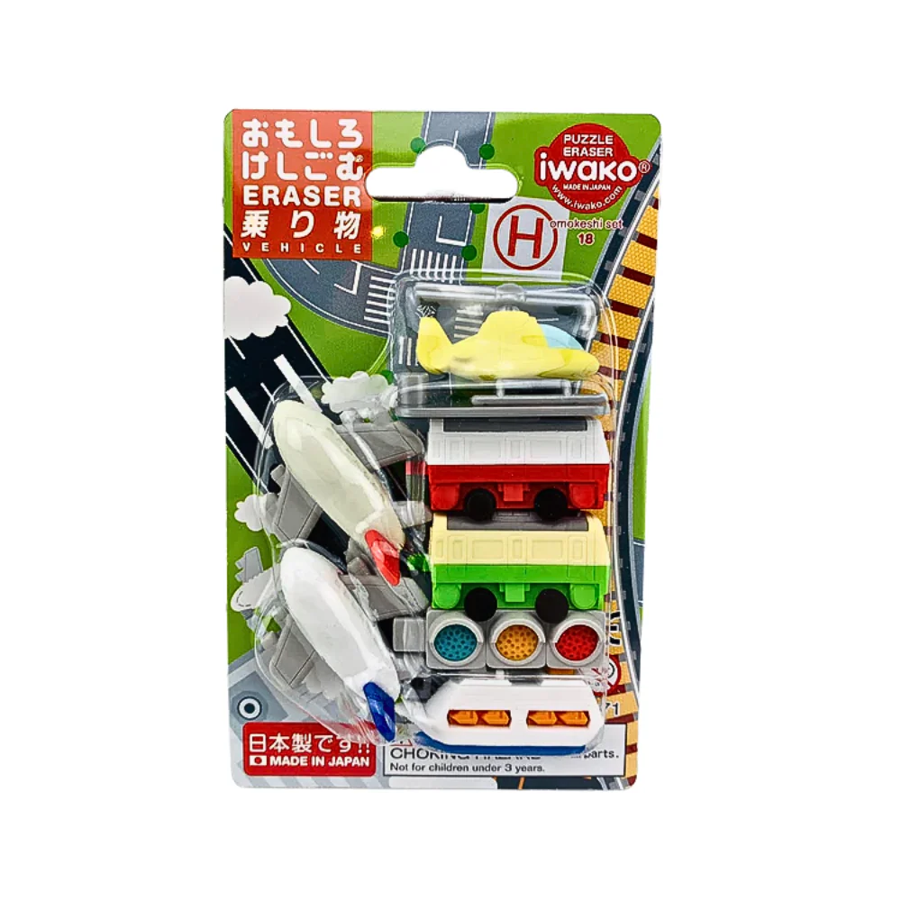 Iwako Japanese Puzzle Eraser Set - Choice of Designs - Image 3