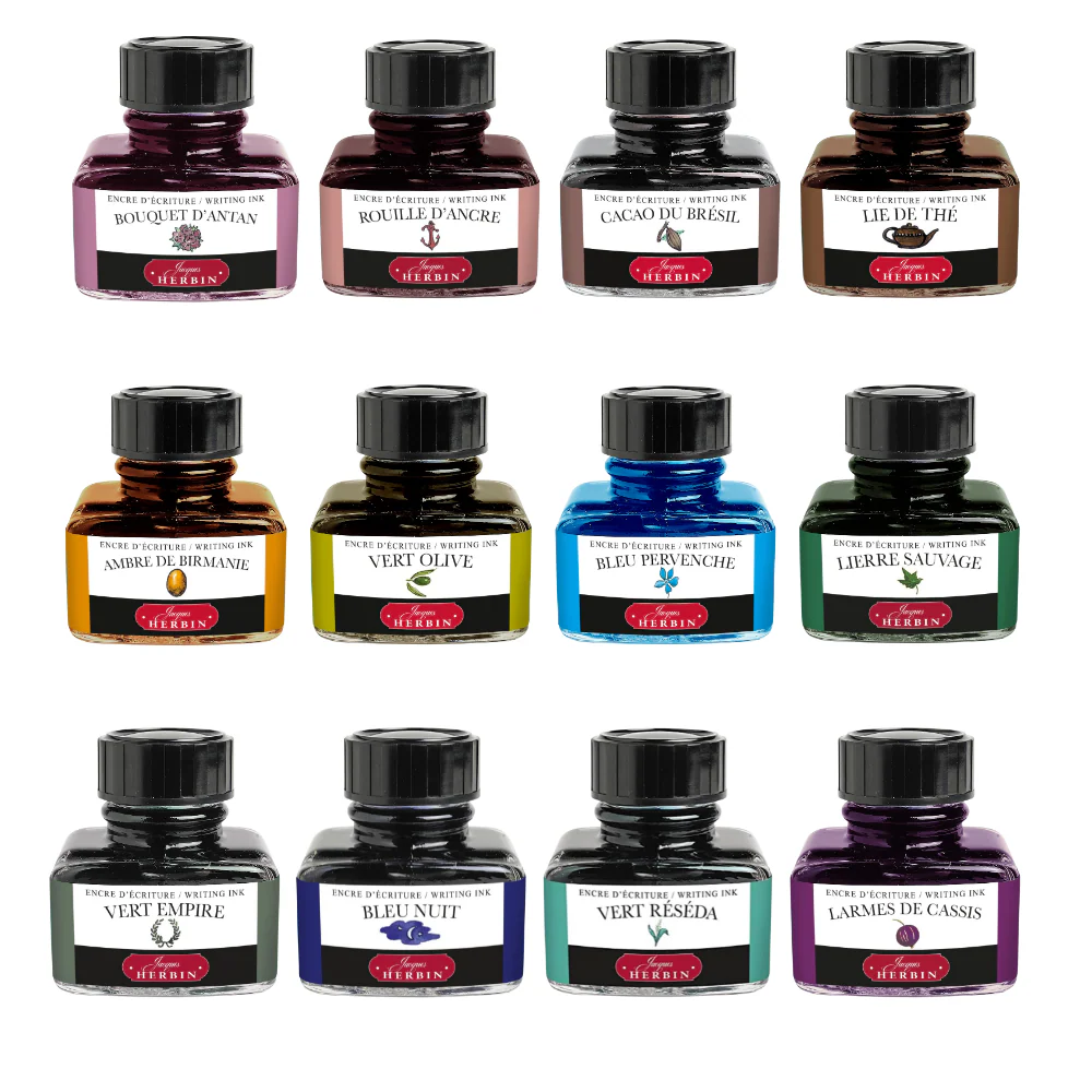 J Herbin Fountain Pen Ink "D" Bottle - 30ml - Image 7