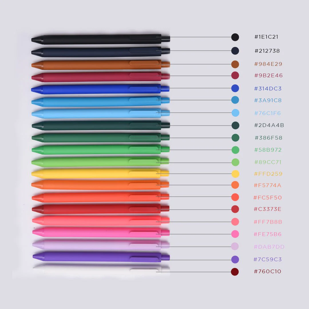Kaco PURE Gel Ink Pen Mixed Colour Set - Image 4
