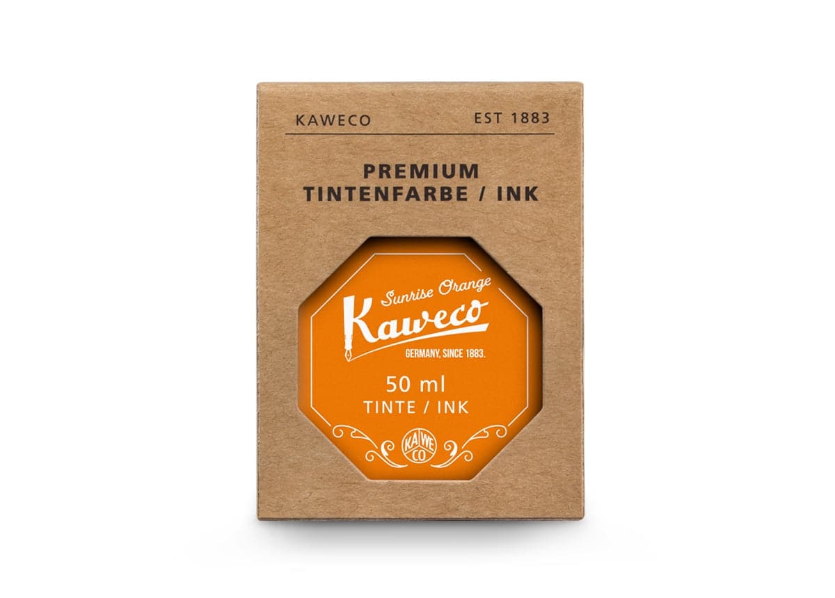 Kaweco Fountain Pen Ink Bottle 50ml - Sunrise Orange - Image 2
