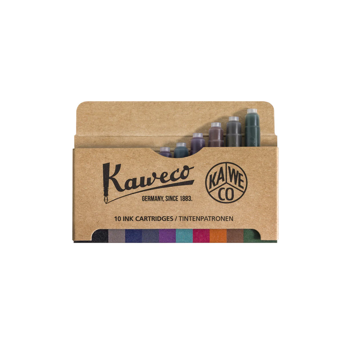 Kaweco Fountain Pen Ink Cartridges - 10 Pack Colour Mix