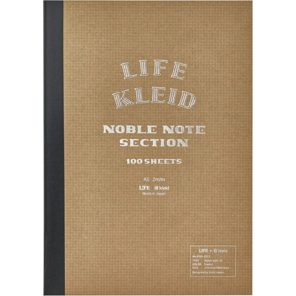 Kleid x Life Noble Notebook, 2mm Grid Paper, A5 - Image 3