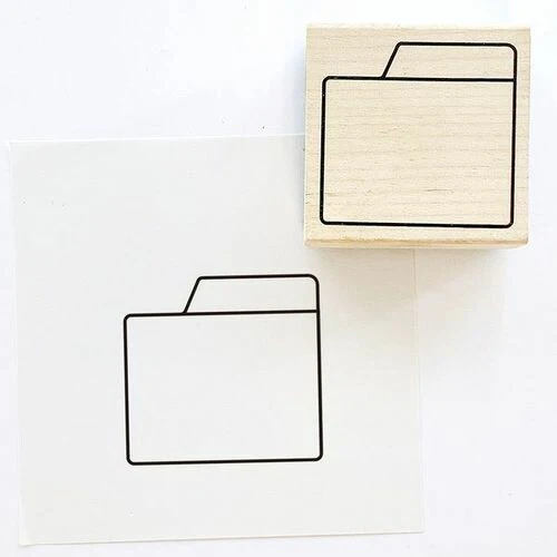 Kodomo No Kao Bullet Journal Stamp - File Folder