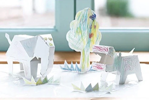 Kokuyo 3D Colouring Book Paper Animals - Image 4