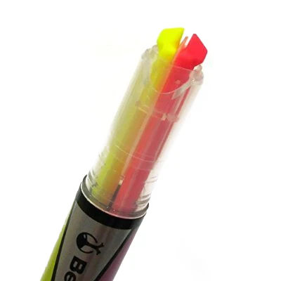 Kokuyo Beetle Tip Dual Colour Highlighter — Pack of 3 - Image 3