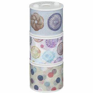 Kokuyo Bobbin 'Washi' Masking Tape Embroidery [3 rolls] - Image 4