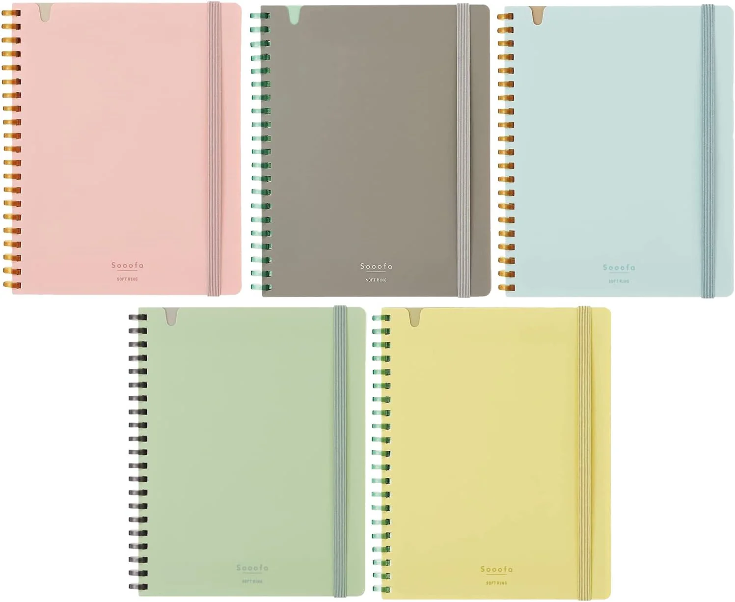 Kokuyo Sooofa Soft Ring Notebook A5 - Grid 4mm