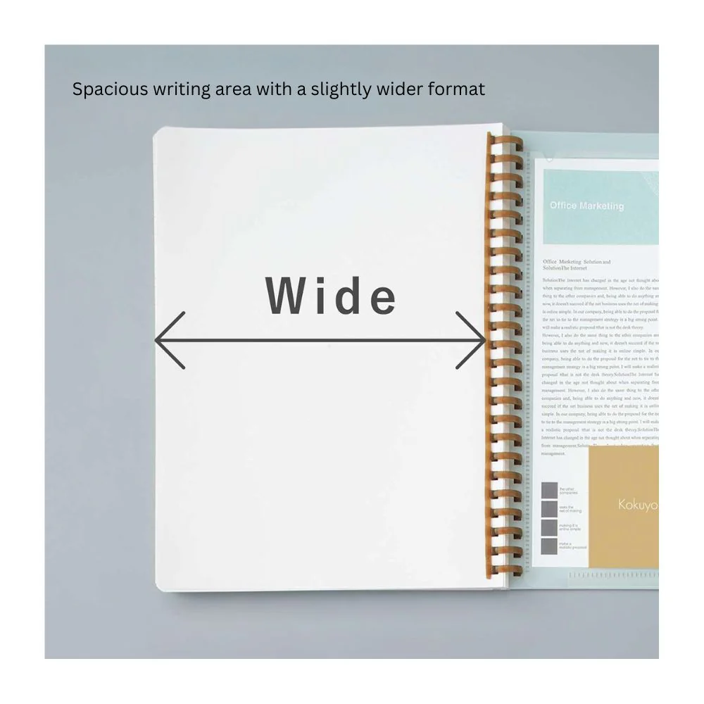 Kokuyo Sooofa Soft Ring Notebook A5 - Grid 4mm - Image 5